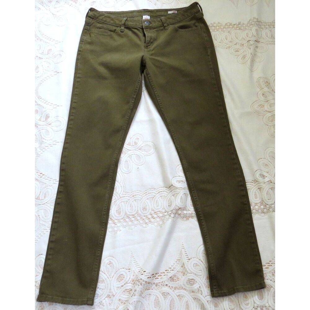 Arizona Jean Company Super Skinny Jeans Army Green 13  EUC